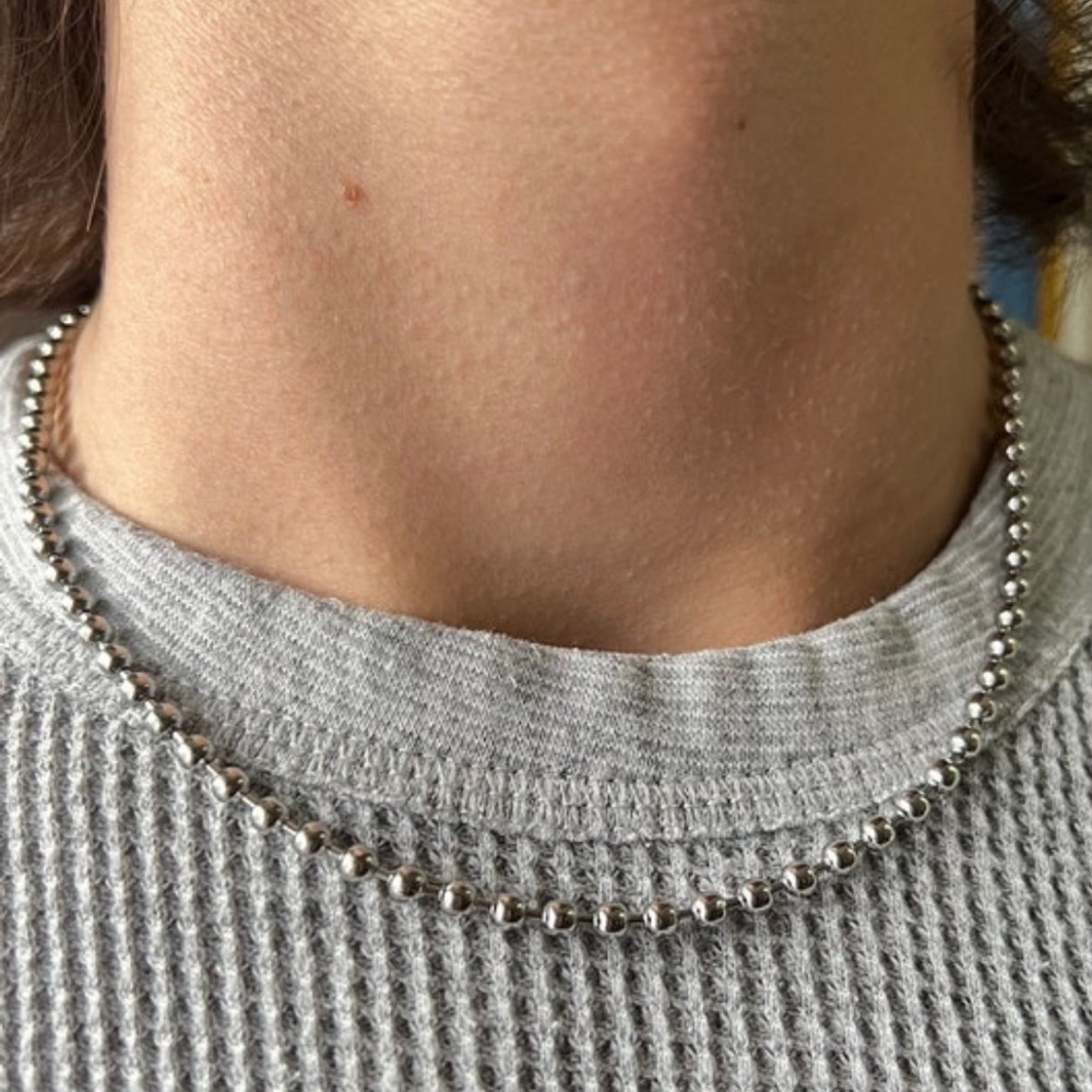 4mm Stainless Steel Ball Chain Necklace